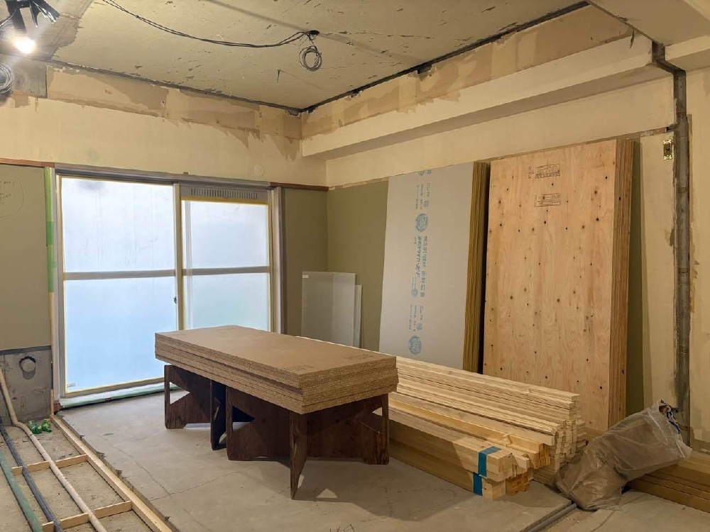 大工工事の始まり