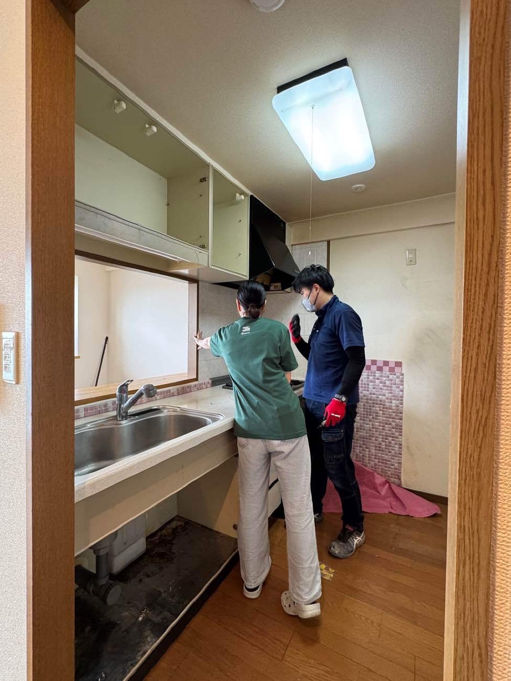水廻り解体工事(キッチン)