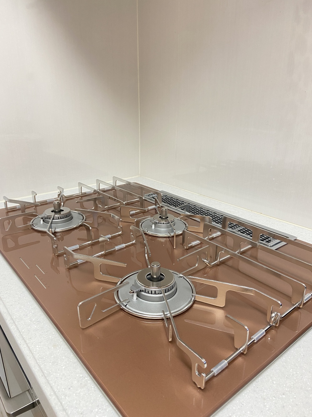 ガスコンロ設置完了です。