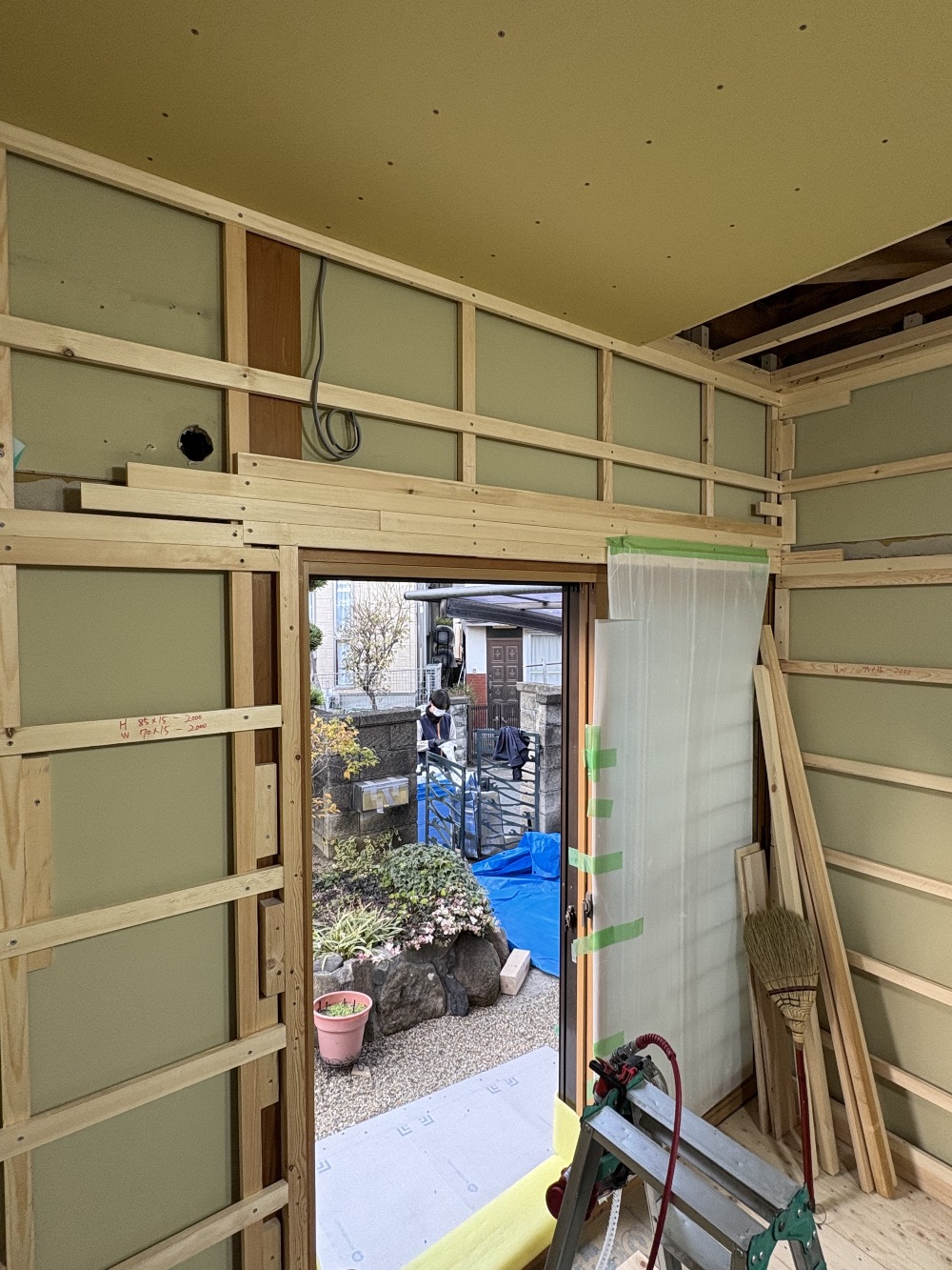 下地補強もしっかりと