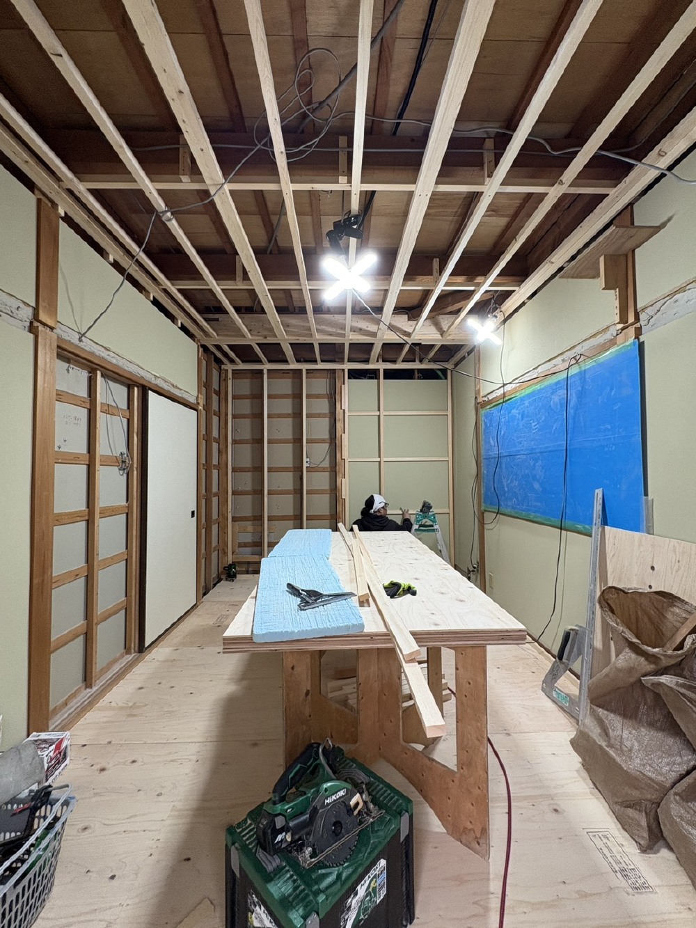 床下地、天井下地完了