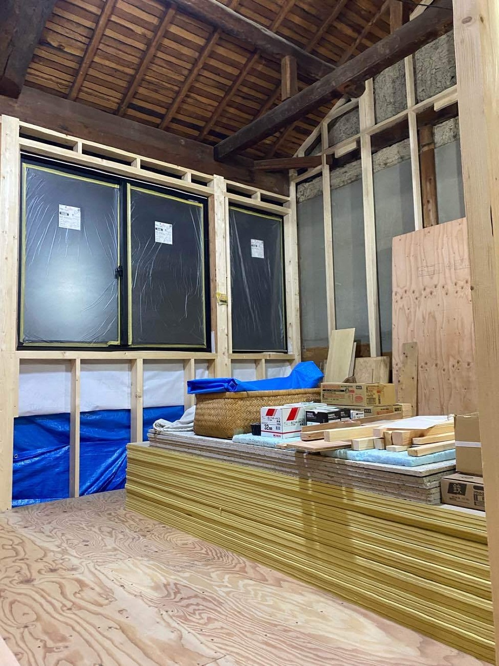 サッシ建具設置