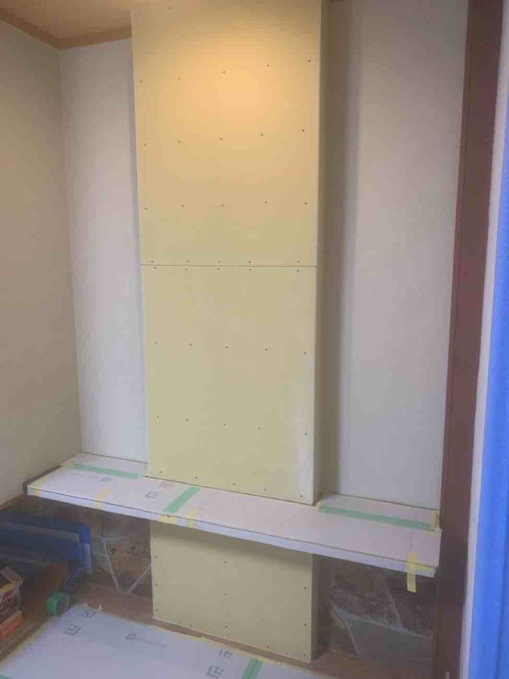 壁掛けテレビの下地完了！