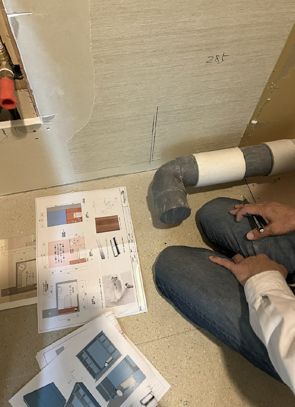 家具屋さんと打ち合わせ